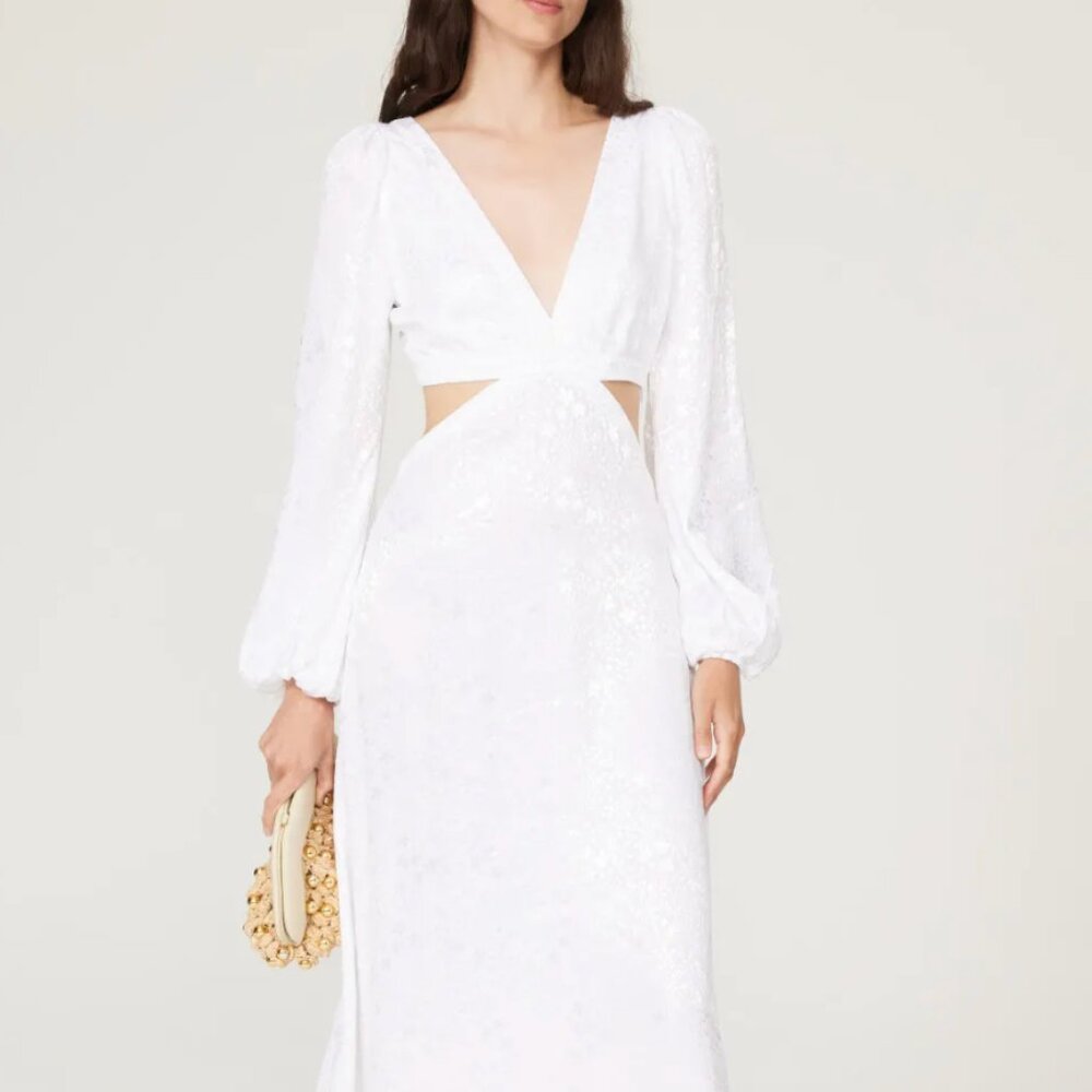 AFRM Norton Cut-out Maxi Dress Small